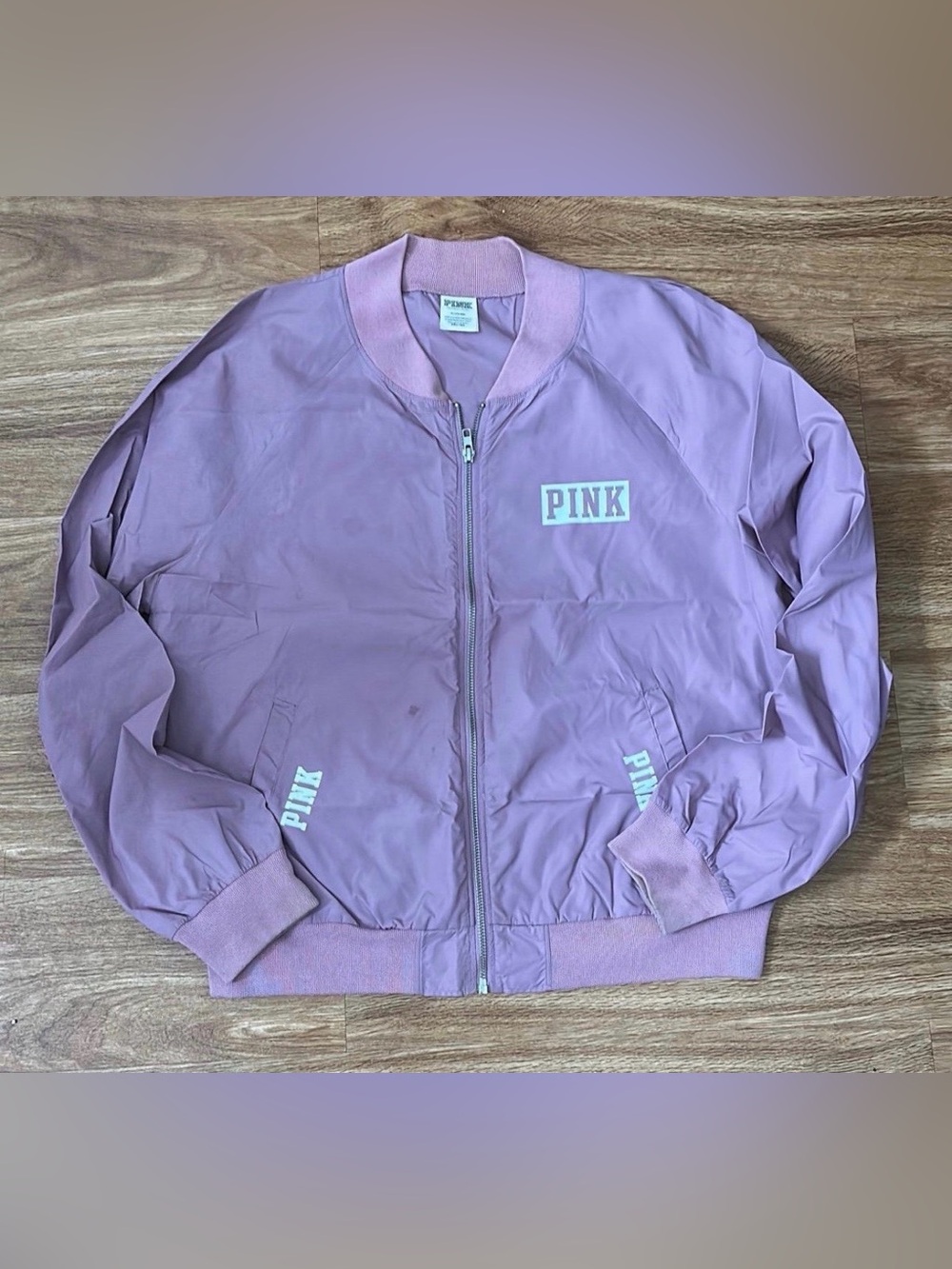 PINK VS Windbreaker Jacket Size Medium 0504